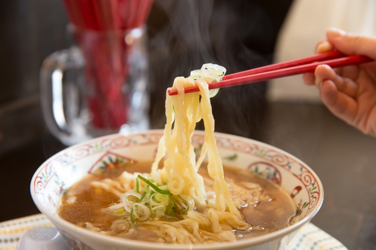 ラーメン屋じゃない。つくばにある製麺所の“試食コーナー”です
