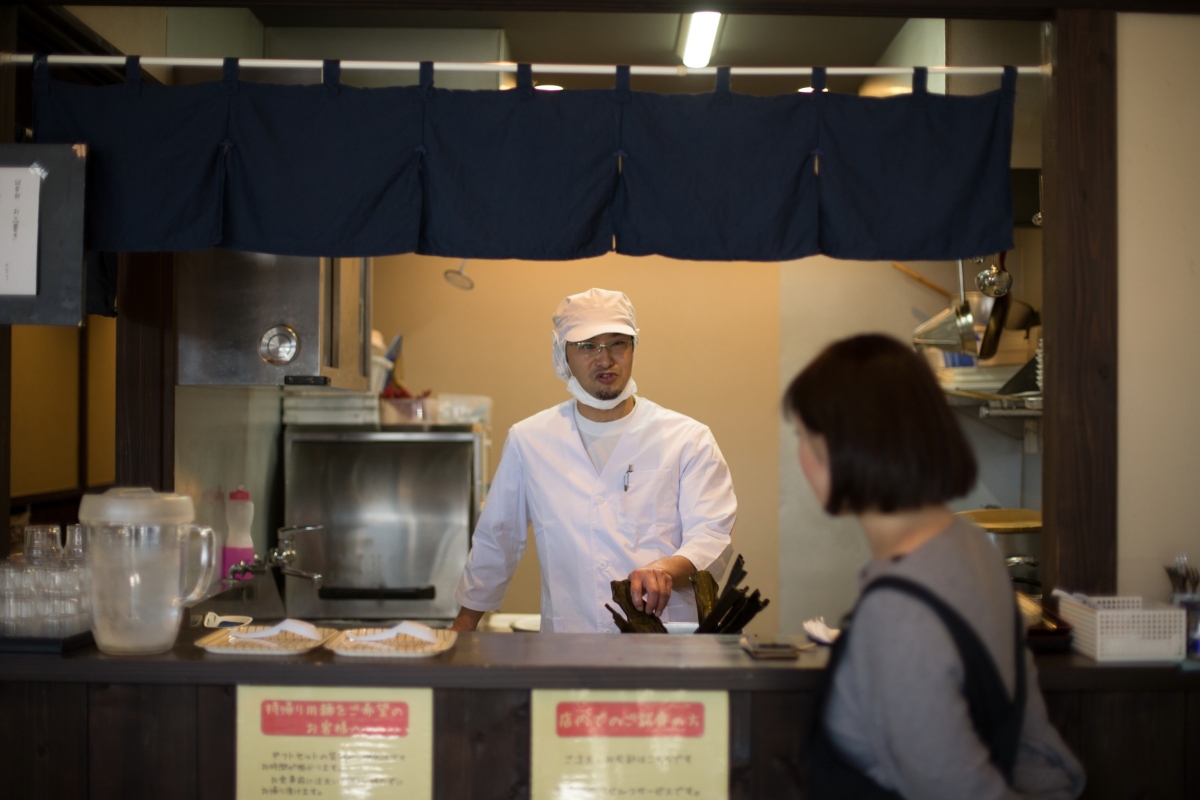 ラーメン屋じゃない。つくばにある製麺所の“試食コーナー”です