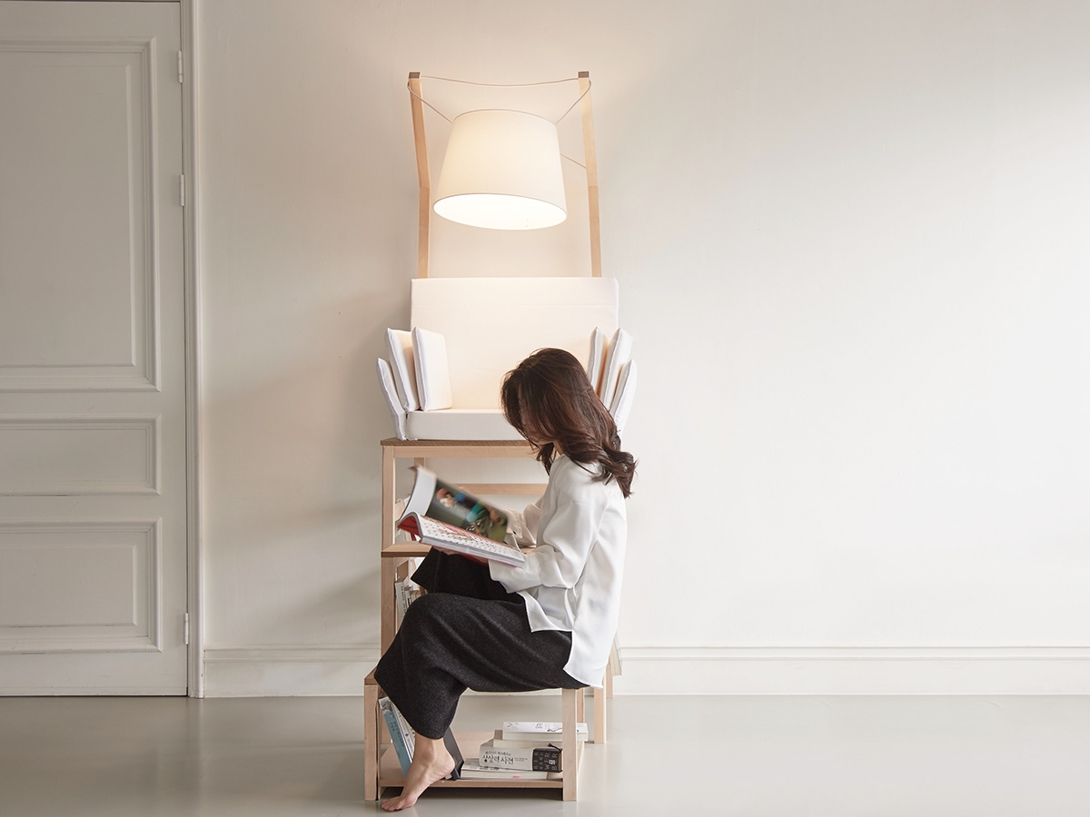 「ひとり図書館チェア」で本の世界に浸る