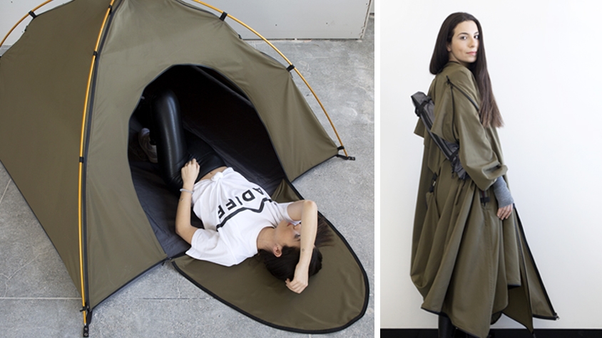 「テントに変身する服」と言われても、最初はピンとこなかった