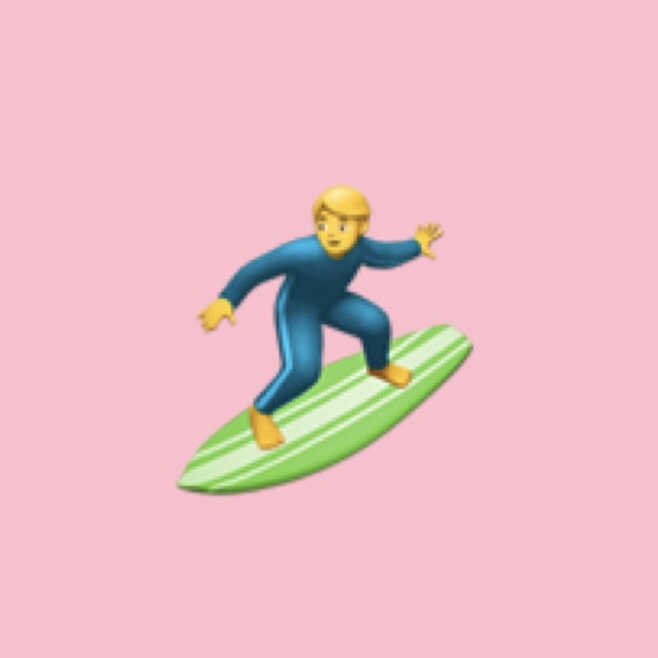 iPhoneの「絵文字のアスリート」、近くで見ると結構イケメン。