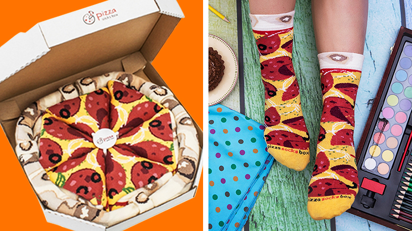 パーティーの盛り上げ役に ピザ ボックス ソックス Tabi Labo