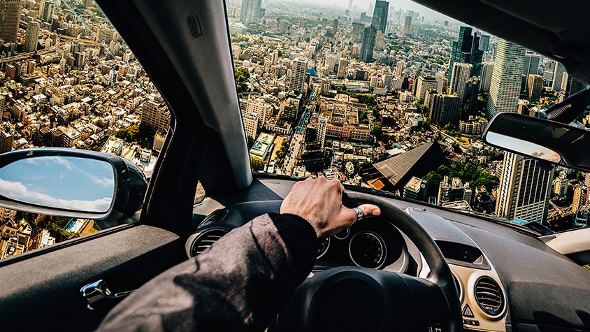 2019年のCESで披露されたUberの空飛ぶタクシー「Uber Elevate」 TABI