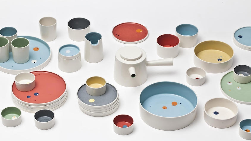 Polka dots on Japanese ceramics are so cute!