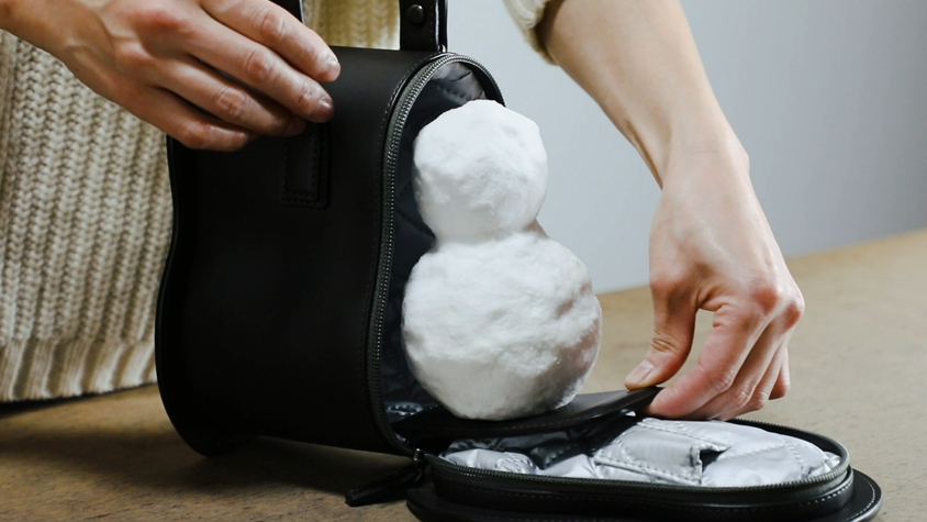 「雪だるま専用」レザーバッグ