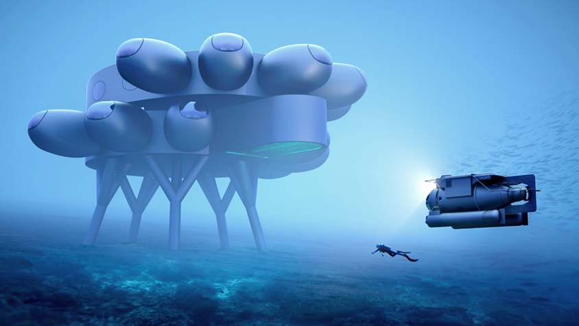 海底に誕生する研究施設「プロテウス」