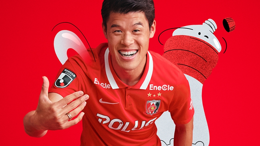 NIKE」が100%リサイクルポリエステルで提供、「浦和レッズ」の2022年襟