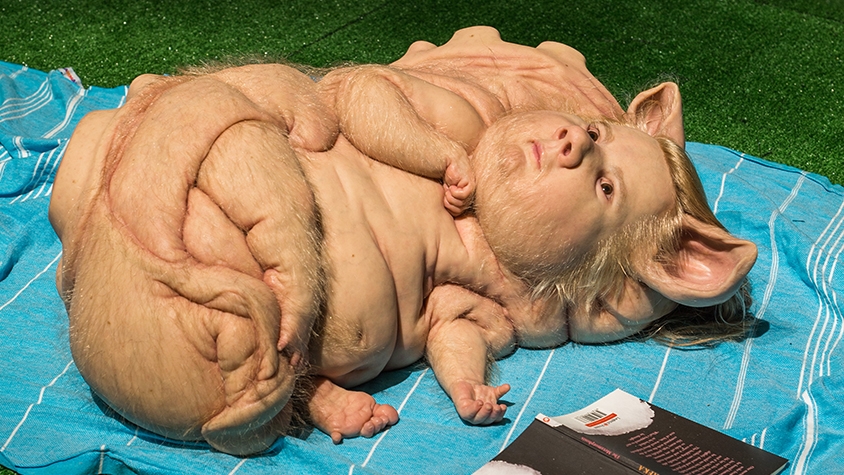 人間と動物が融合したような彫刻作品が奇妙かつリアル【Patricia Piccinini: We Are Connected】 | TABI LABO