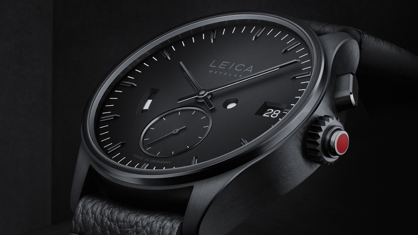 ライカカメラ」の機械式時計にブラック基調の「ライカWatch ライカカメラ」の機械式時計にブラック基調の「ライカWatch
