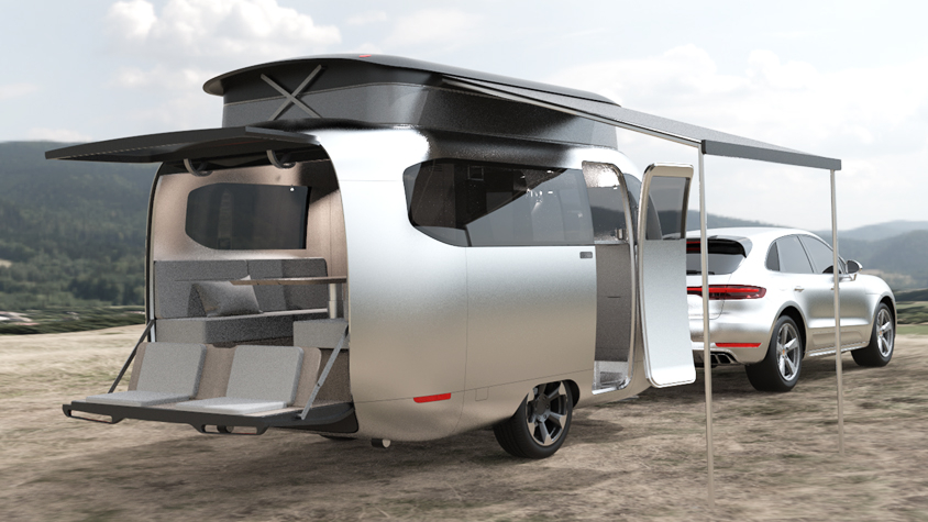 ポルシェ」がキャンピングトレーラーのコンセプトを発表。キャンプカー