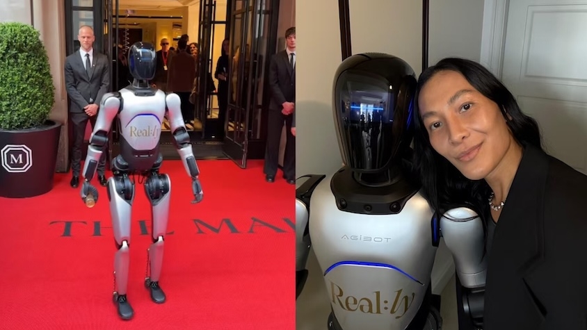 アレキサンダー・ワンの隣に、ヒューマノイド。メットガラにロボットが現れた