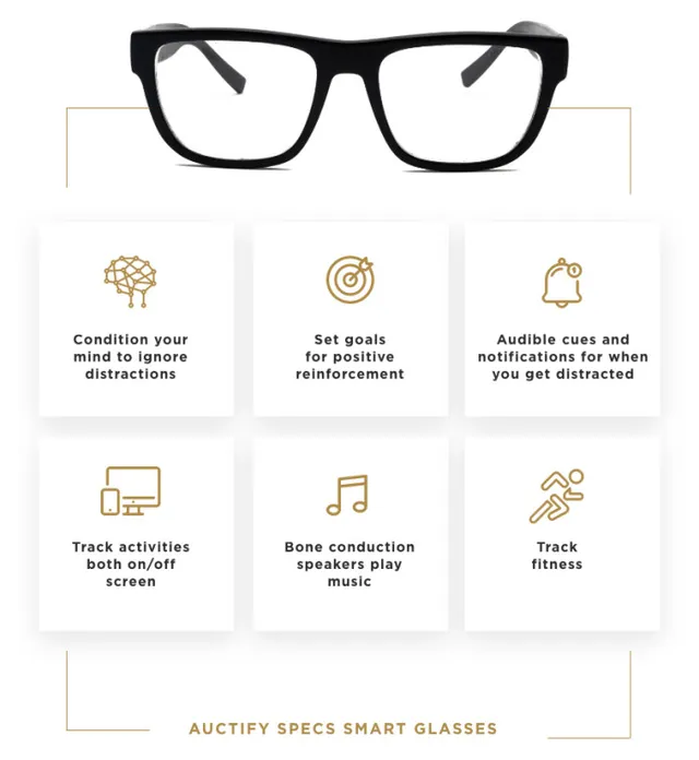 Auctify Specs smart glasses